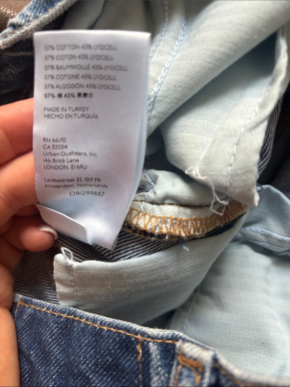 We the Free Light Blue Straight-Leg Distressed Cropped High Waist Jeans size 28 - Picture 10 of 10